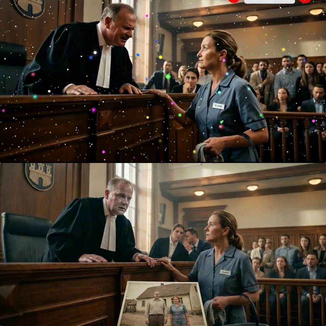 The judge mocks the cleaning lady – seconds later she reveals his secret name