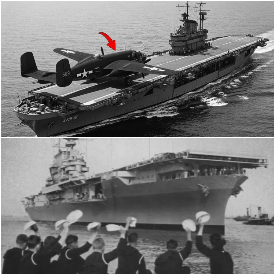 Als diese B-25 von einem winzigen Flugzeugträger abhob – die Ingenieure nannten es „Selbstmord“.