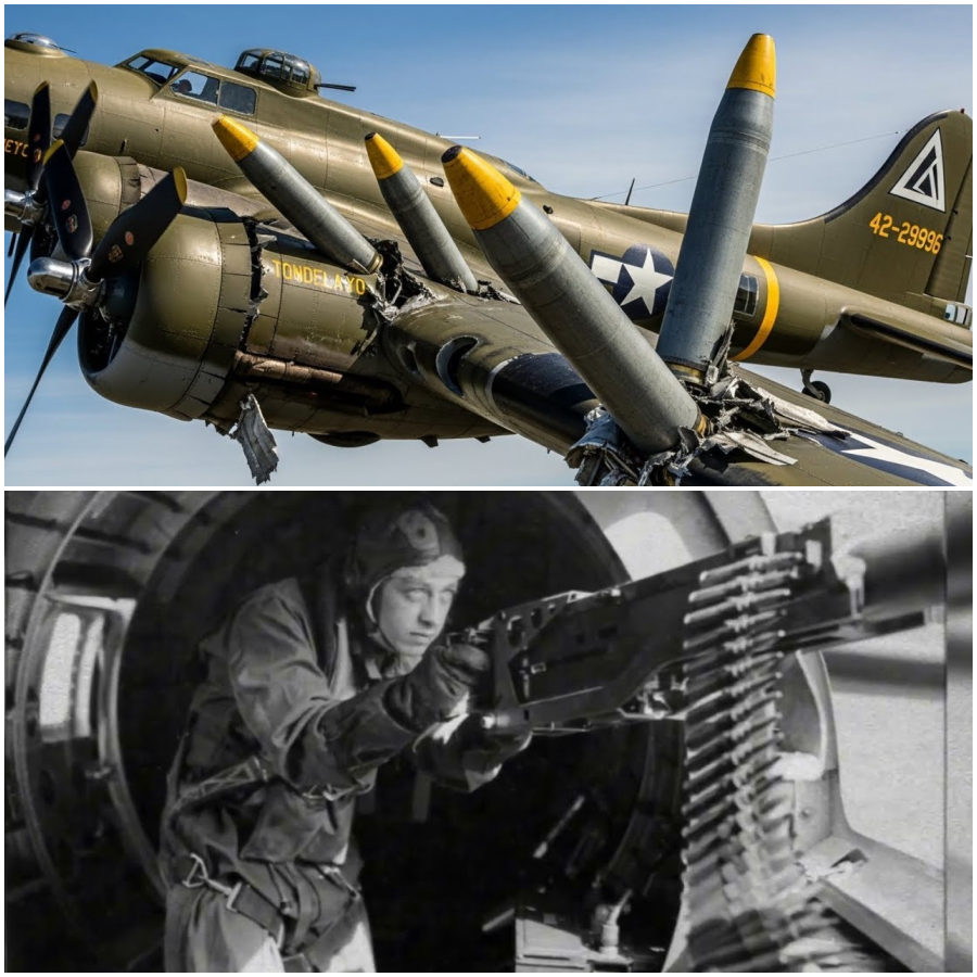 Als 11 Granaten den Treibstofftank dieser B-17 trafen – explodierte keine einzige.