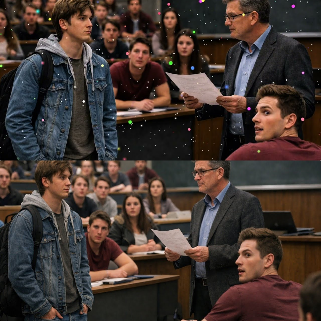 They humiliated the new student, but when the professor read his name, the lecture hall fell silent.