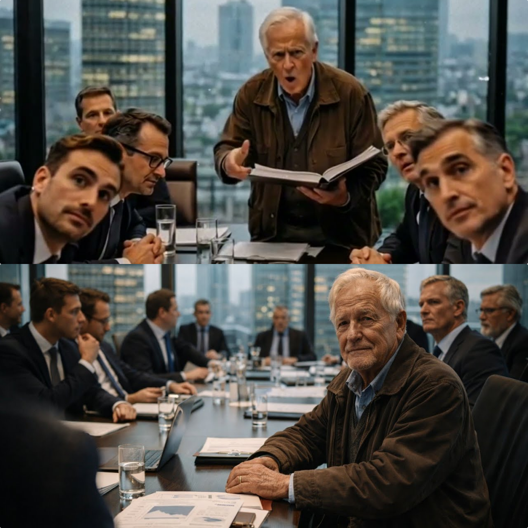 Sie Lachten Über Den Alten Mann Im Meeting – Minuten Später Gehört Ihm Das Ganze Gebäude