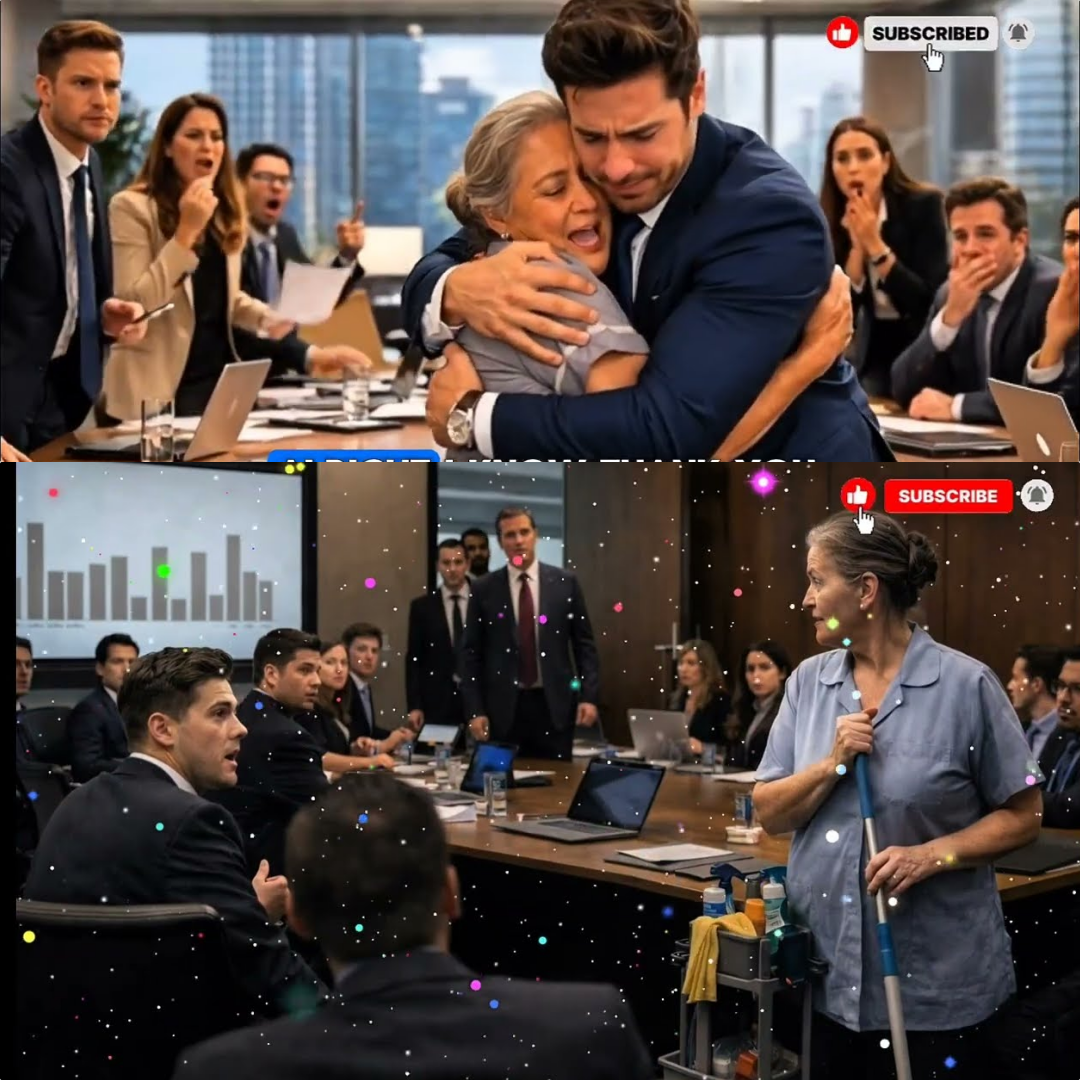 Sie Lachten Über Die Putzfrau – Bis Der Investor Den Raum Betritt Und „Mama“ Sagt