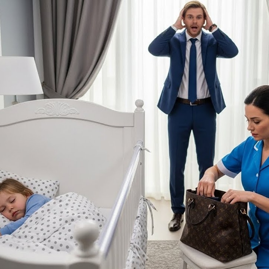 A FILHA DO MILIONÁRIO DORMIA 20 HORAS POR DIA… ATÉ QUE A BABÁ OLHOU A BOLSA DA MADRASTA E DESCOBRIU