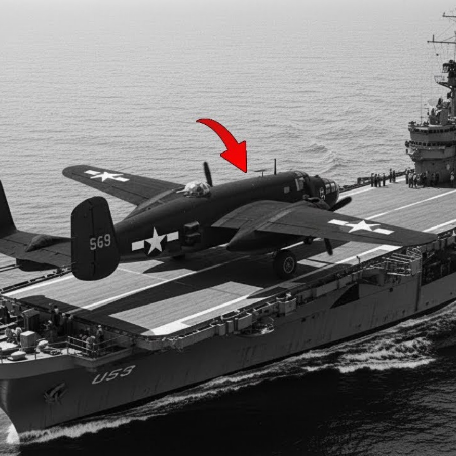 Als diese B-25 von einem winzigen Flugzeugträger abhob – die Ingenieure nannten es „Selbstmord“.