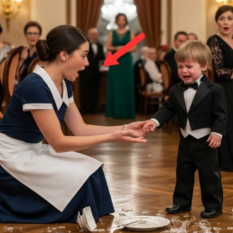 Der Millionärssohn warf Teller … bis die stille Kellnerin ihm ihre Hand reichte