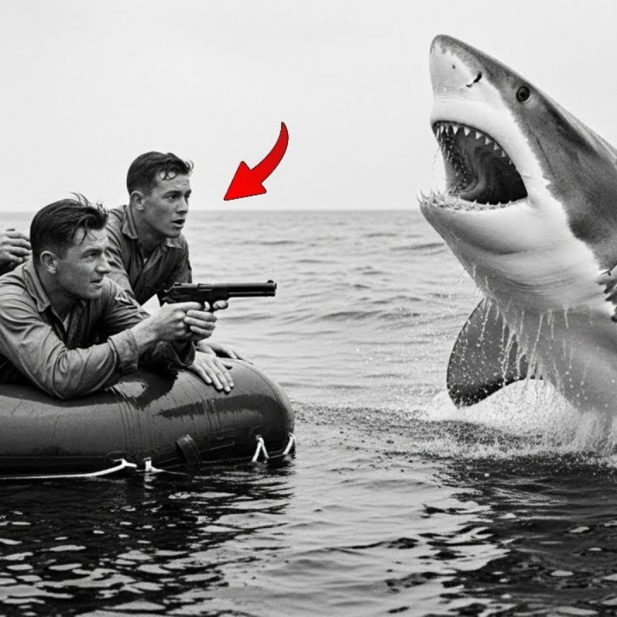 Als diese 3 Marinepiloten im Pazifik abstürzten – waren Haie erst der Anfang.