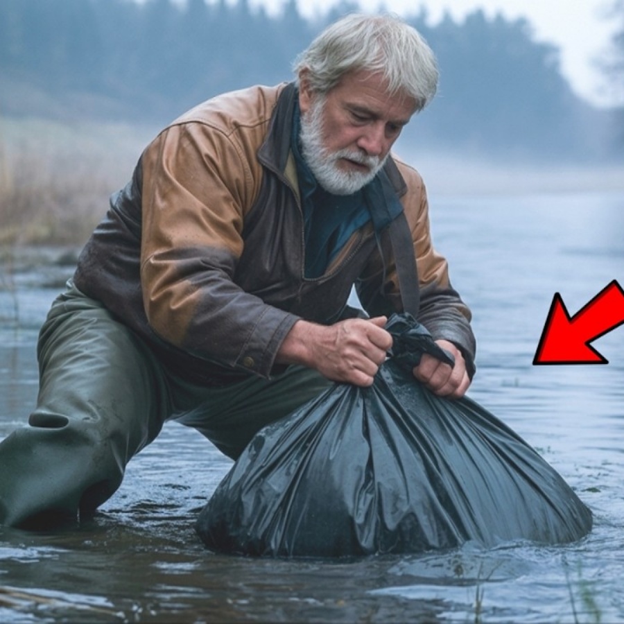 Der alte Mann zog einen schweren Sack aus dem Fluss, als er ihn öffnete — er schrie vor Entsetzen!