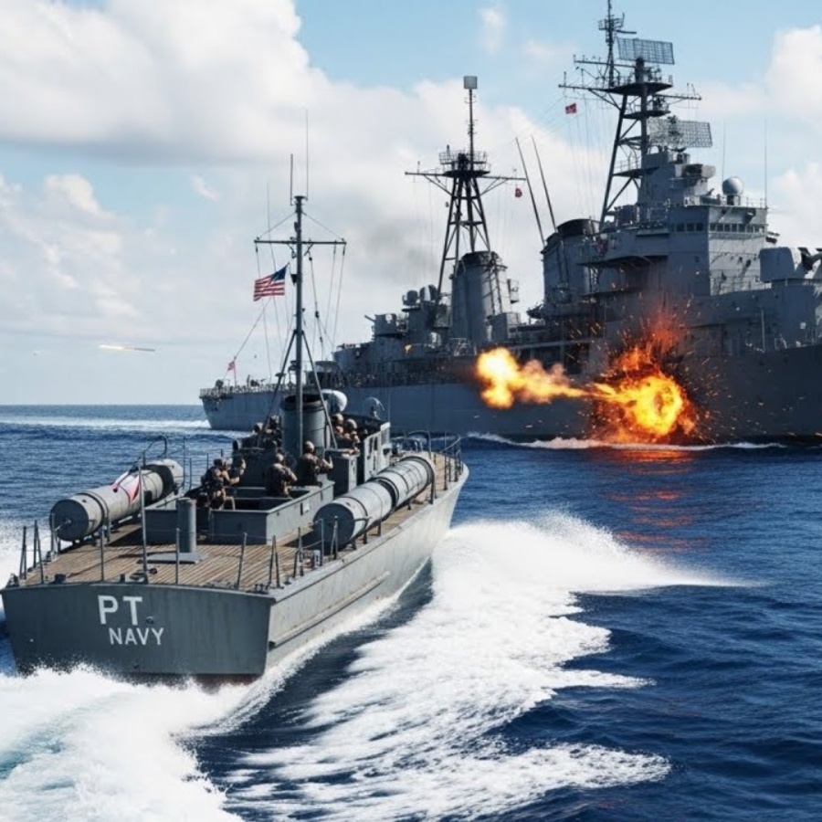 Als ein winziges Boot Japans größten Zerstörer versenkte – Holz gegen Stahl