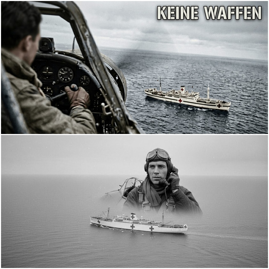 Der britische Pilot hatte den Befehl, das deutsche Lazarettschiff zu versenken — Stattdessen dreh…  DD