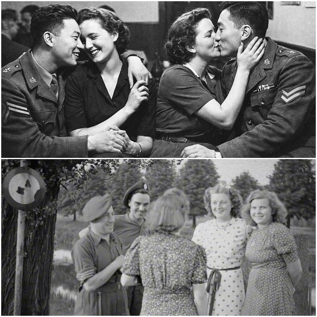 Deutsche Frauen waren schockiert, als sie zum ersten Mal asiatisch-australischen Soldaten begegneten.   DD