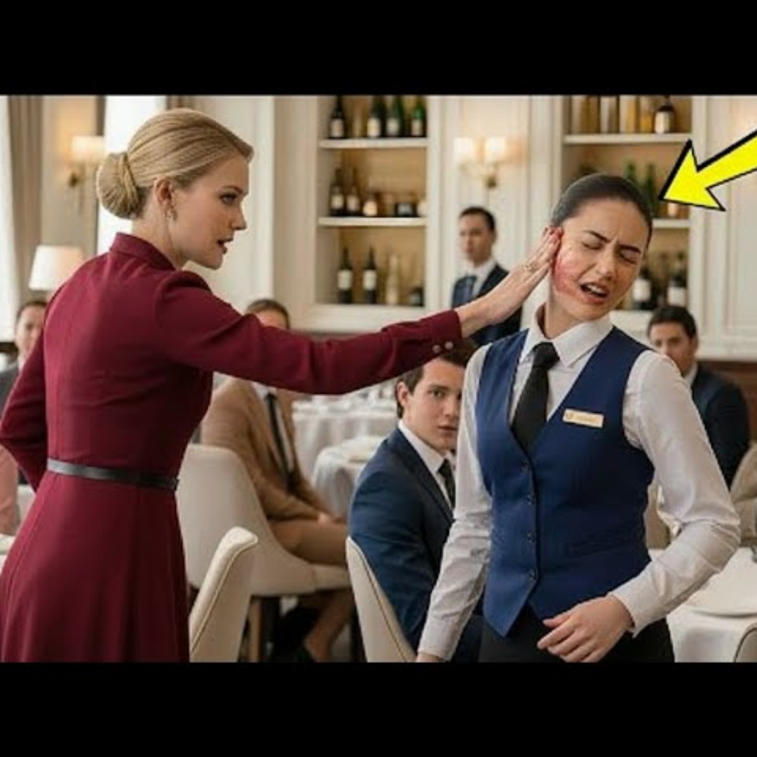 Die Verlobte des Milliardärs ohrfeigte die Kellnerin – was folgte, ließ das Restaurant erstarren!
