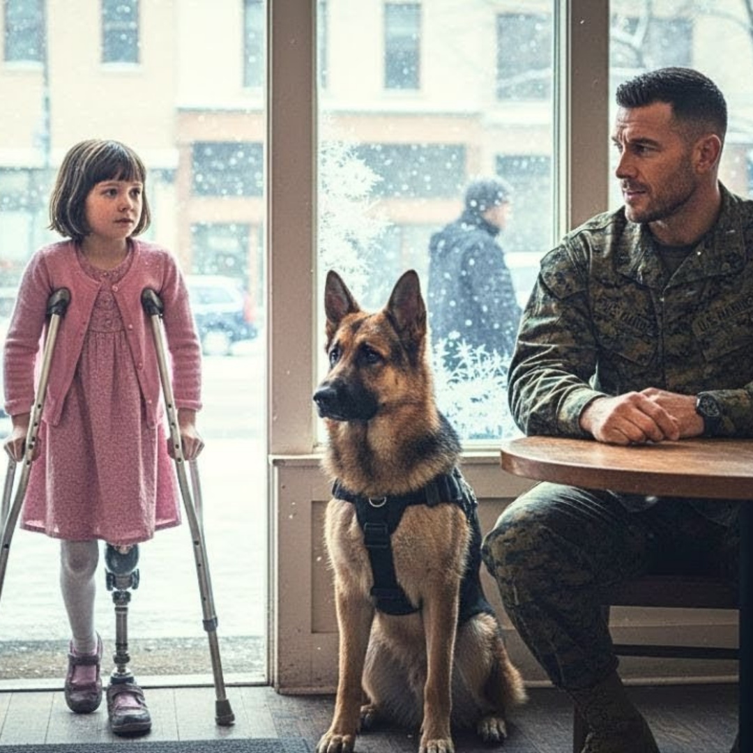 Darf ich hier sitzen? fragte ein behindertes Mädchen einen Soldaten – was dann geschah