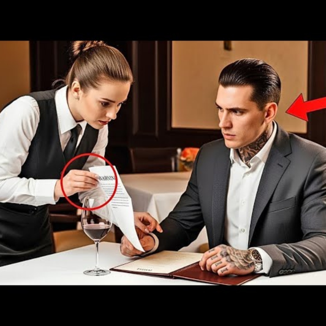 Kellnerin schob Mafiaboss Zettel zu — „Deine Freundin verkaufte dich. Sie sind in Position.“