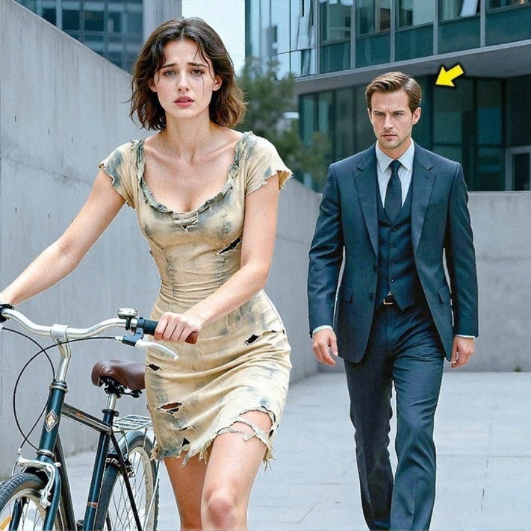 Sie kam mit dem Fahrrad zum Vorstellungsgespräch – und der CEO, der alles sah, tat das Unerwartete.