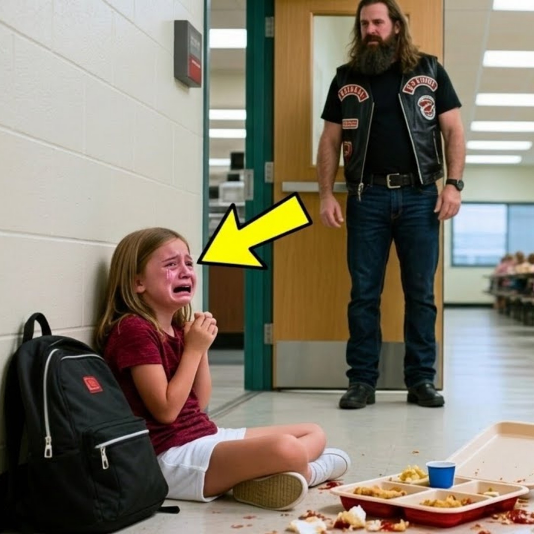 Biker sieht seine Tochter Essen vom Boden aufheben – Minuten später bebt die ganze Straße vor 200