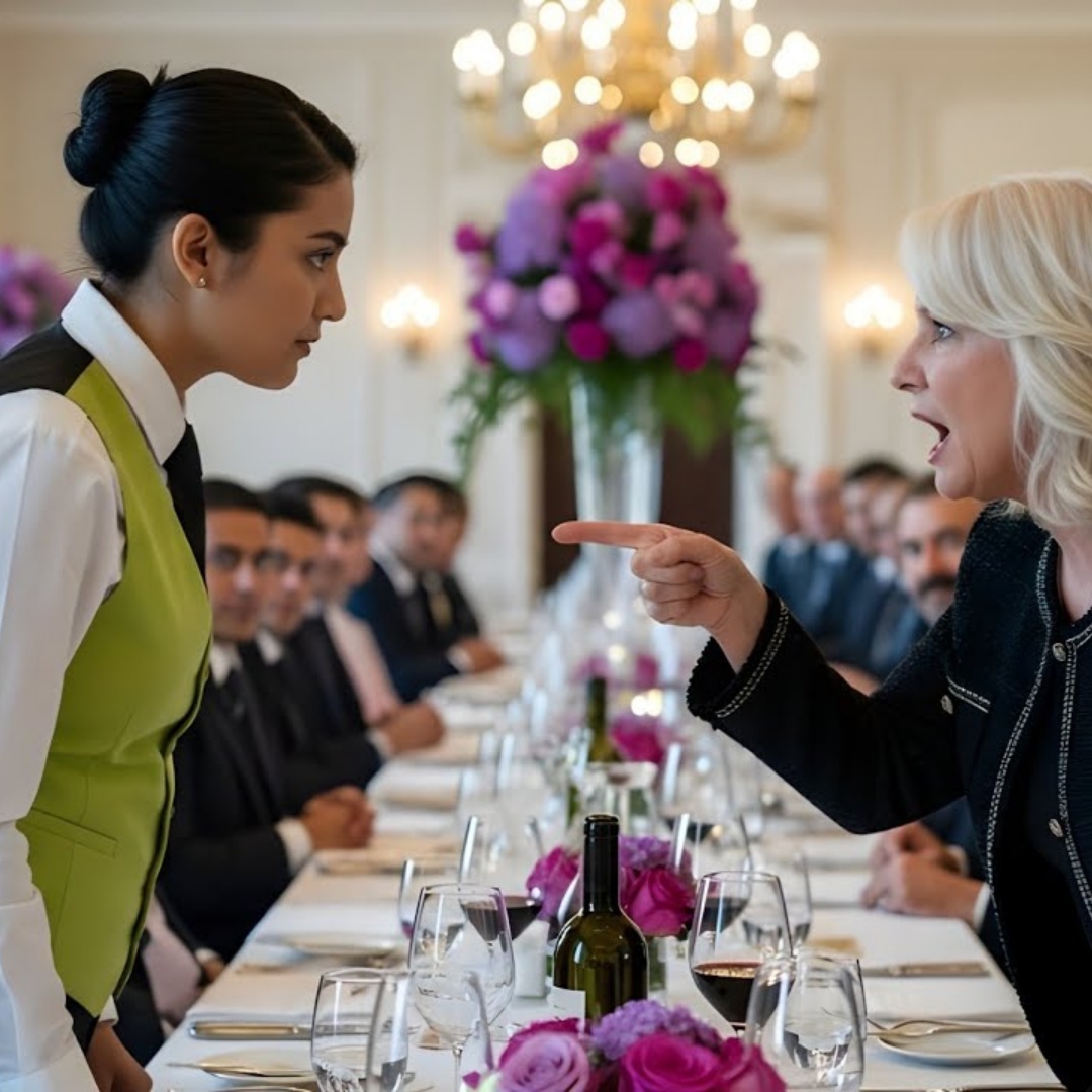 Reiche Frau Demütigt Kellnerin Öffentlich – Doch Sekunden Später Bereut Sie Es Für Immer