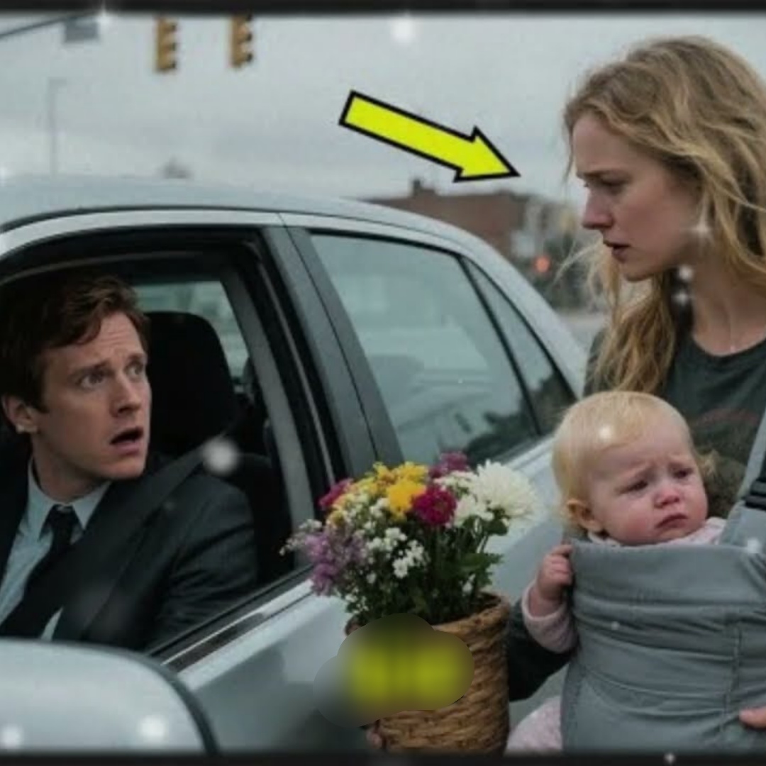 Arme Mutter verkauft Blumen mit Zwillingen im Frost – bis ein Milliardär anhält