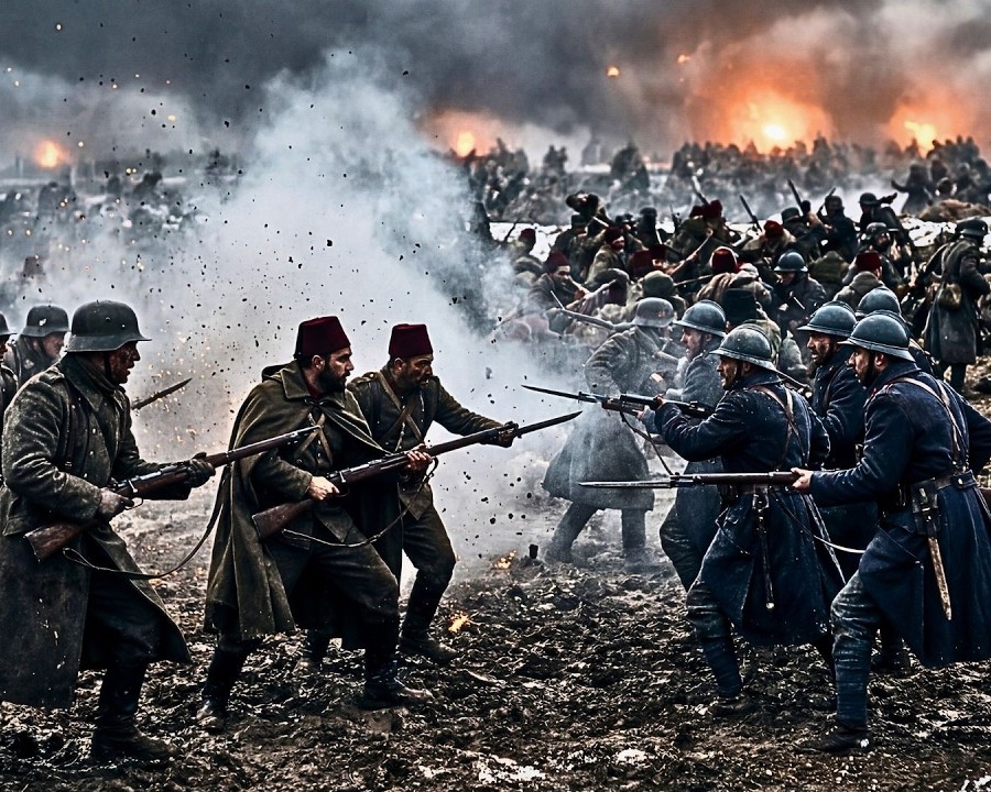 Als Deutschland und die Osmanen 580.000 Soldaten BRUTAL VERNICHTETEN | Rumänien 1916  DD