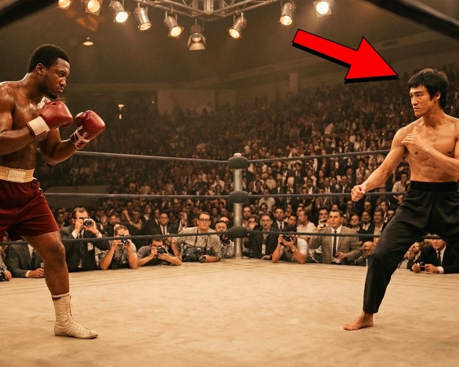 Bruce Lee wurde von Joe Frazier in den Ring gerufen und sagte: โVersuchโs doch!โ โ 7 Sekunden spรคter schrieb er Geschichte. DD