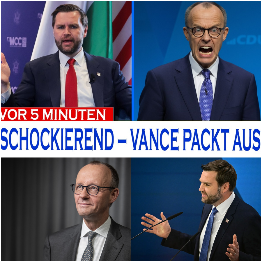 Öffentliche Demontage auf der Weltbühne: J.D. Vance zerlegt Friedrich Merz und isoliert Deutschland