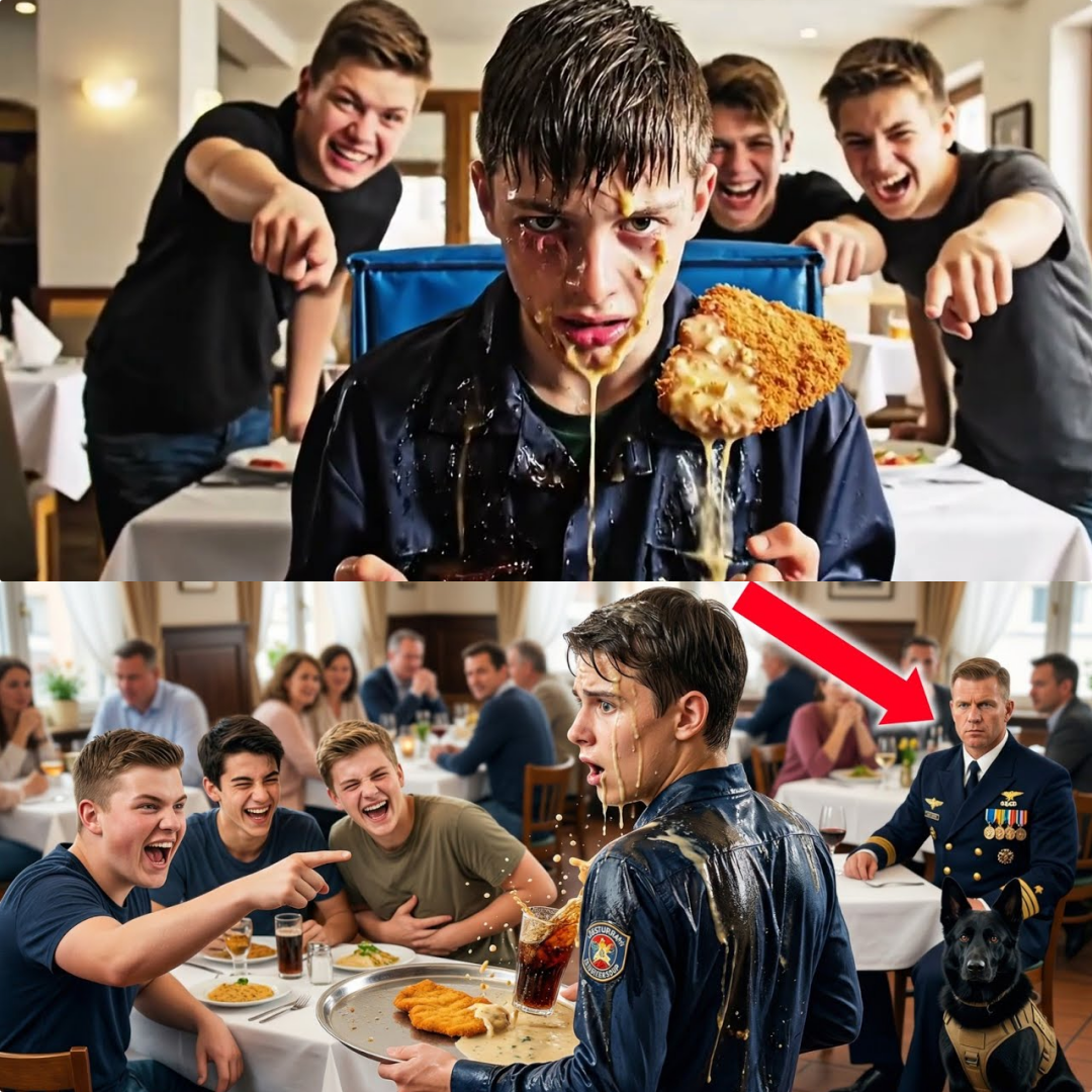 Mobber kippen Essen auf Lieferjungen… Sie sahen den Navy SEAL in der Ecke nicht