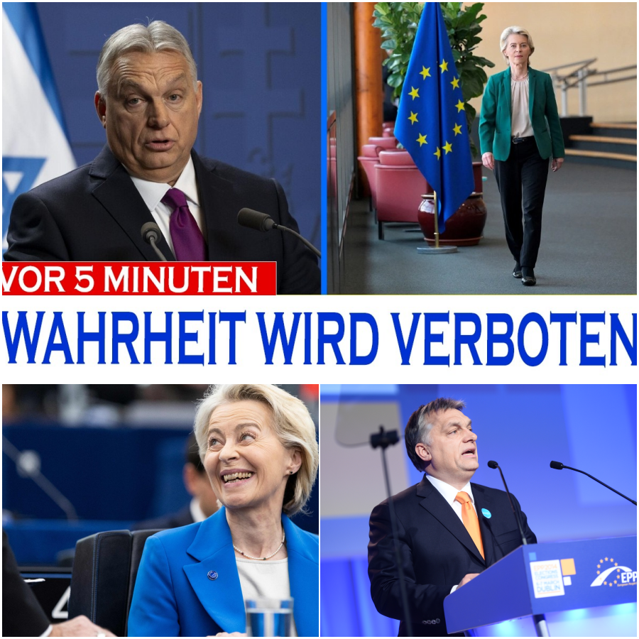Der große Knall in Brüssel: Orbán zerstört die EU-Illusion und stürzt von der Leyen in die Flucht