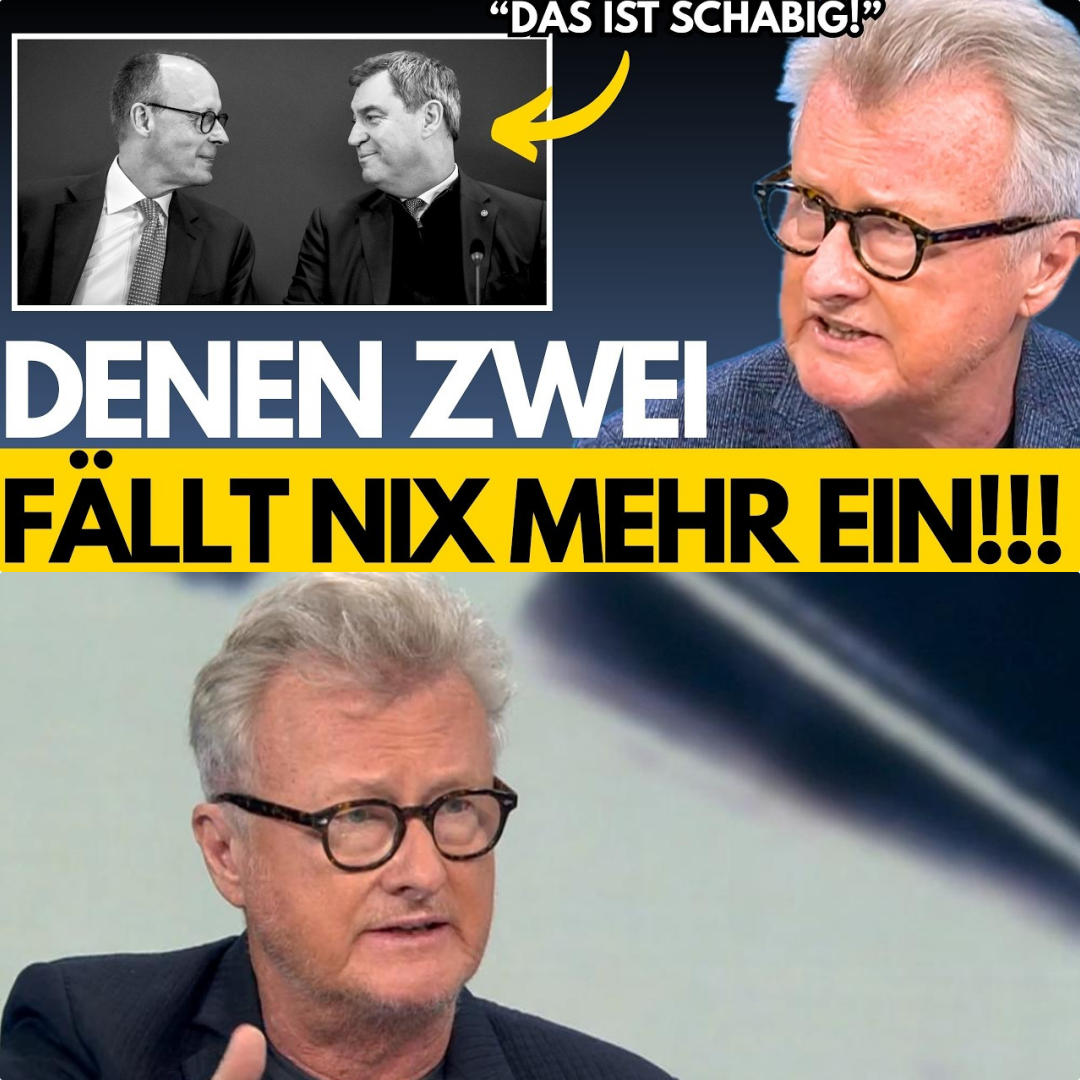 TV-Beben: Jörges rastet live aus und rechnet gnadenlos mit Merz, Söder und dem ZDF ab!