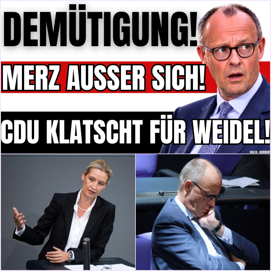 DEMÜTIGUNG IM BUNDESTAG: CDU-Abgeordnete klatschen für Weidel – Der offene Aufstand gegen Friedrich Merz!