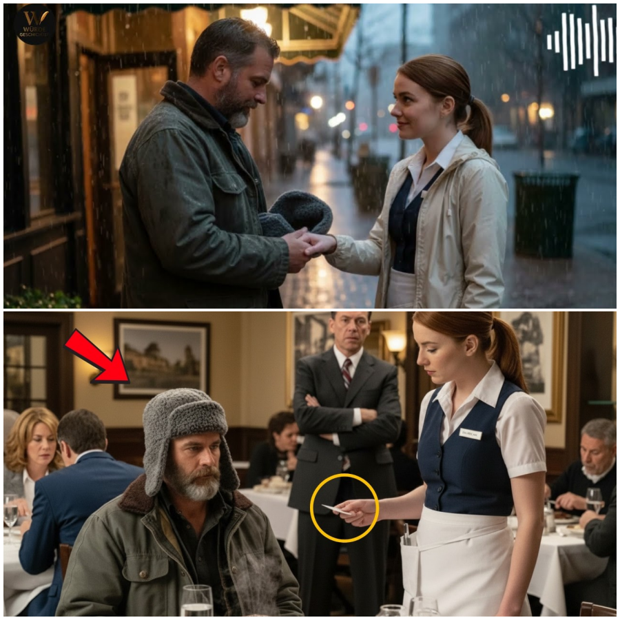 Undercover-Millionär bestellt ein Steak – was die Kellnerin ihm heimlich zusteckt, verändert alles