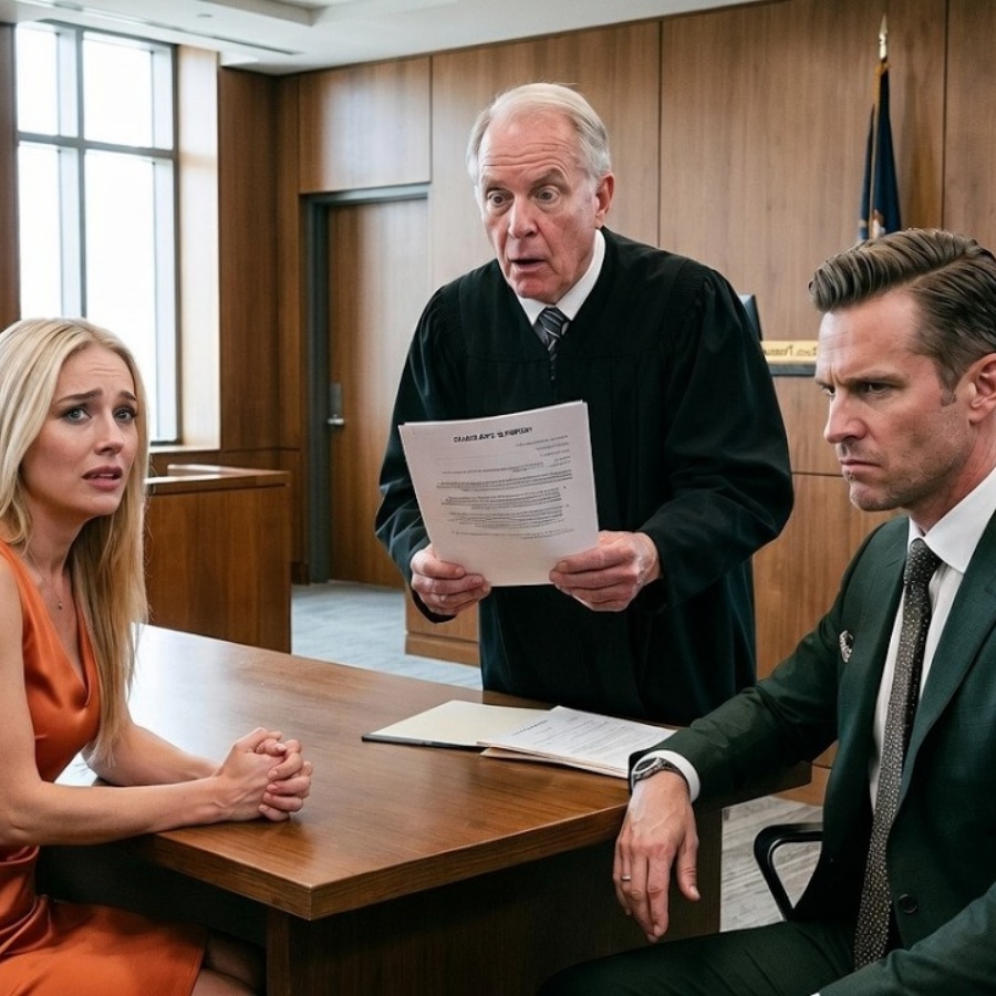 Das Gericht wollte die Scheidung beenden — bis der Richter die Ex-Frau zweimal ansah