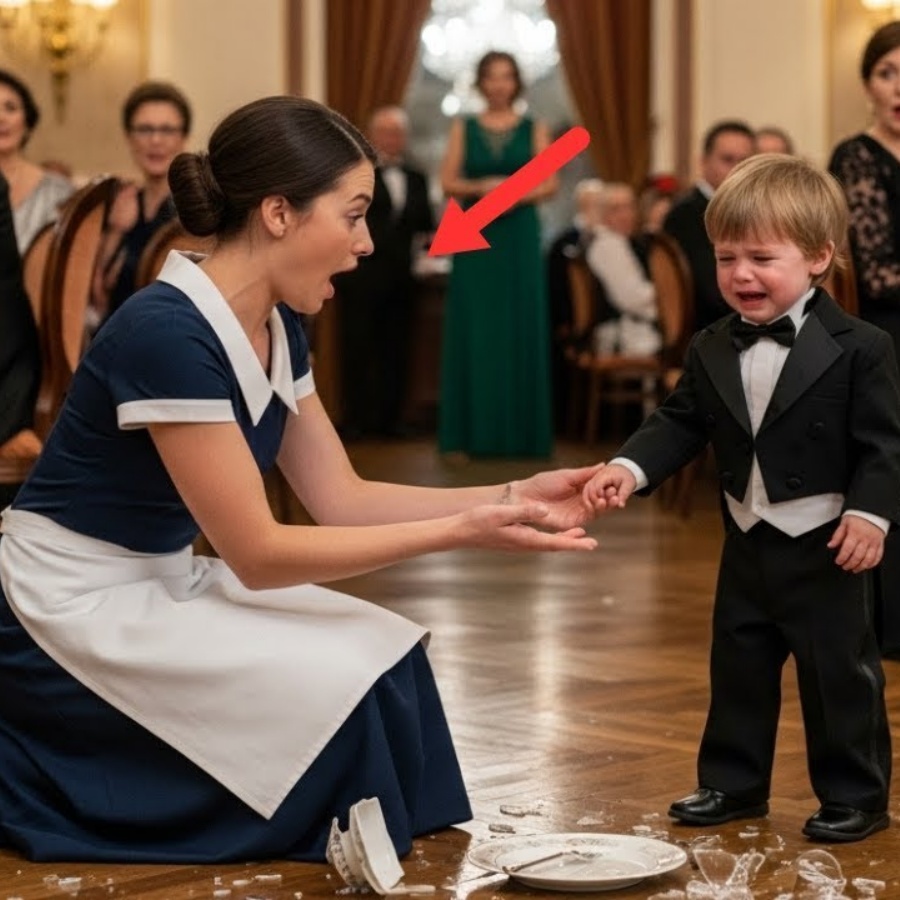 Der Millionärssohn warf Teller … bis die stille Kellnerin ihm ihre Hand reichte