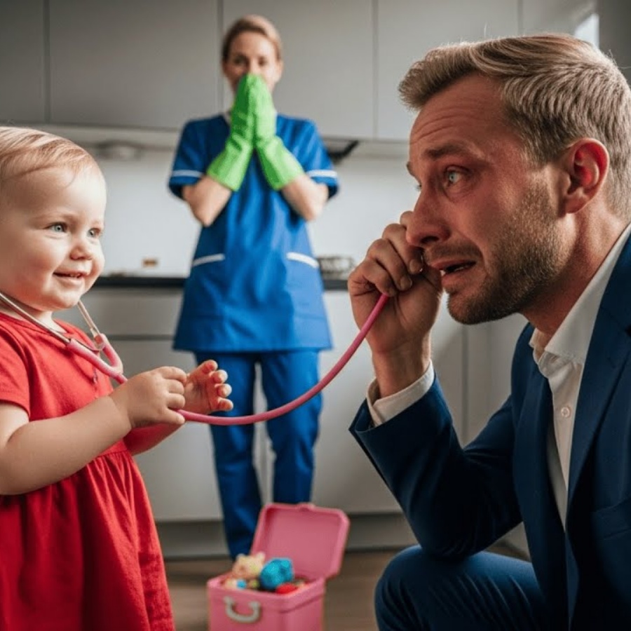 Niemand Hat Diesen Millionär Je Weinen Sehen… Bis Dieses Kleine Baby In Der Küche Erschien