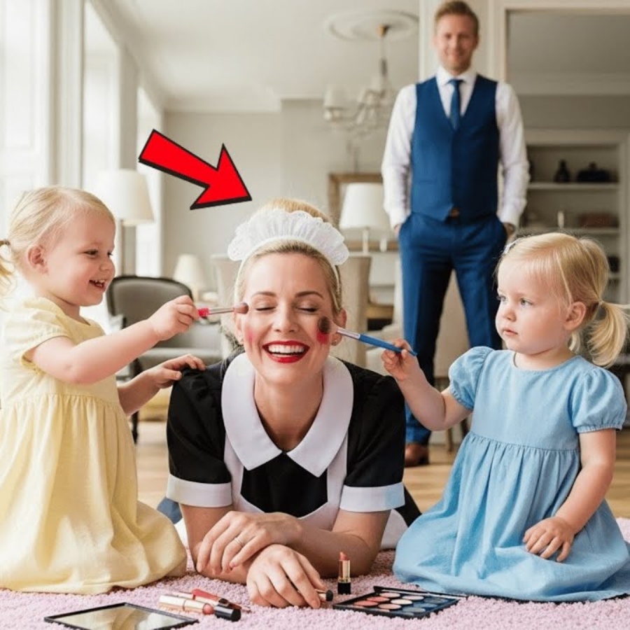 Witwer Sieht Rührende Szene: Putzfrau Spielt Mit Seinen Gelähmten Töchtern — Er War Sprachlos