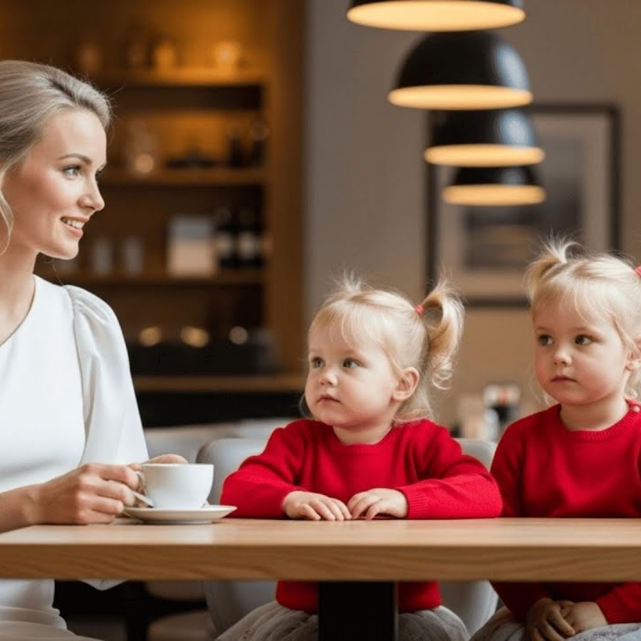 Das Blind Date War Leer… Bis Drei Kleine Mädchen Kamen Und Sagten: „Unser Papa Kommt Gleich Nach”