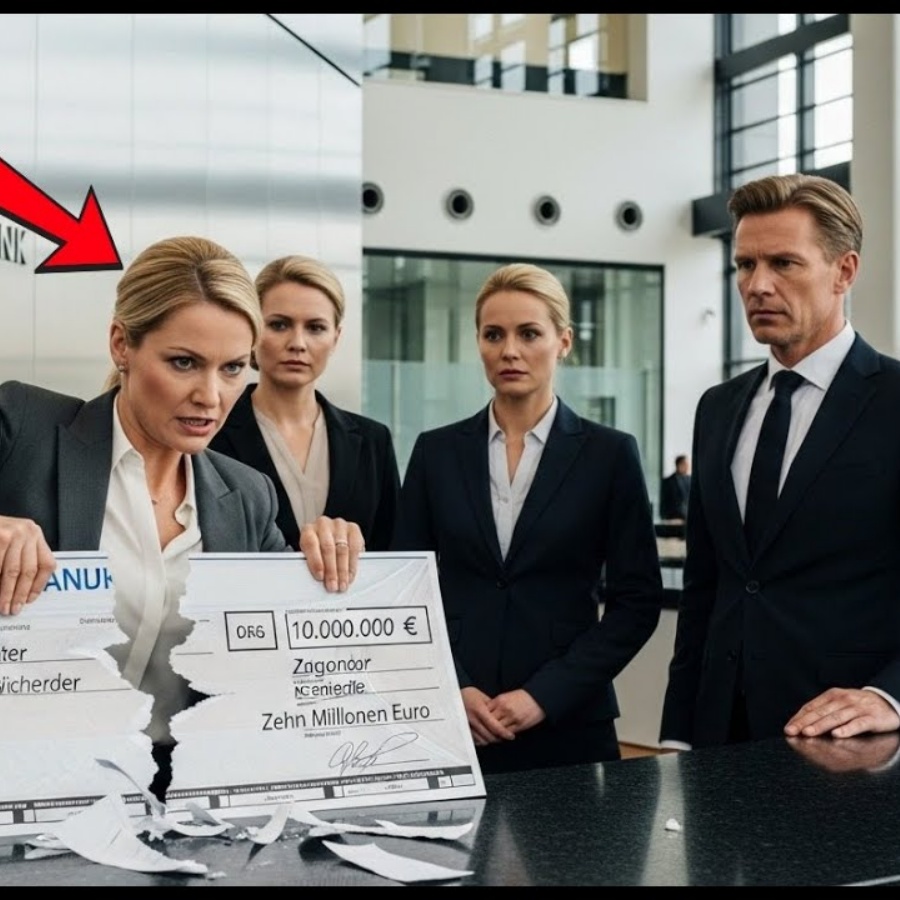 Bankmanagerin Zerriss Den €10M Scheck Eines Mannes — Dann Sagte Ihr Chef „Mein Herr” Zu Ihm
