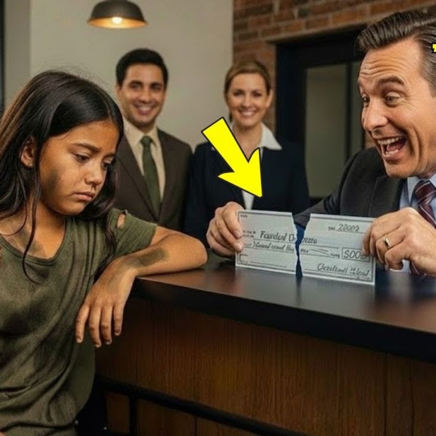 Der Filialleiter zerriss den Scheck des armen Mädchens … ohne zu ahnen, dass sie die Erbin der…