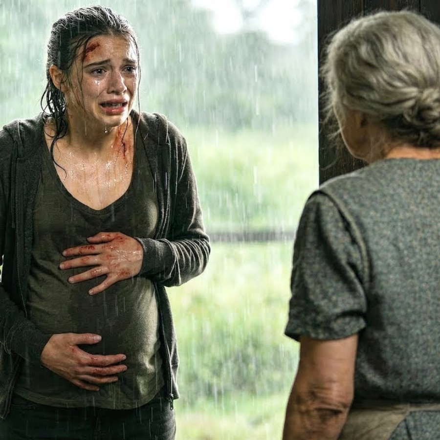 „Sie haben mich gefunden“ — Schwangere bittet alte Frau um Hilfe, dann kommt Milliardärsfamilie