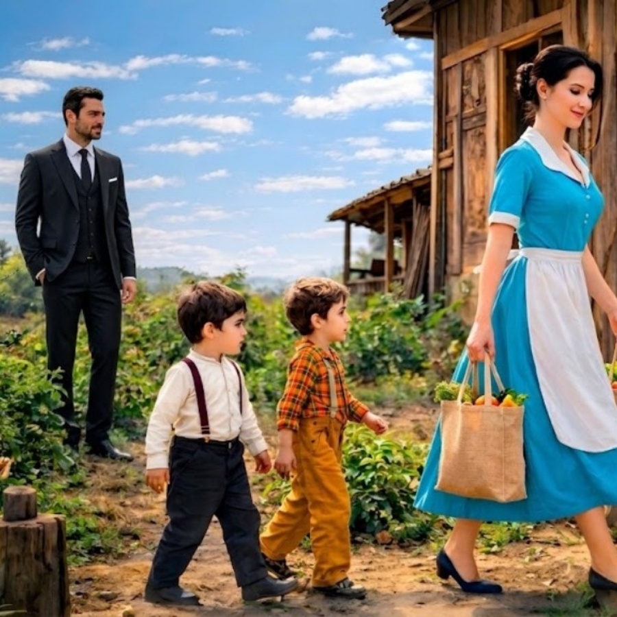 Millionär sah, wie die Putzfrau ihre Kinder in die Scheune brachte… als er sie fragte