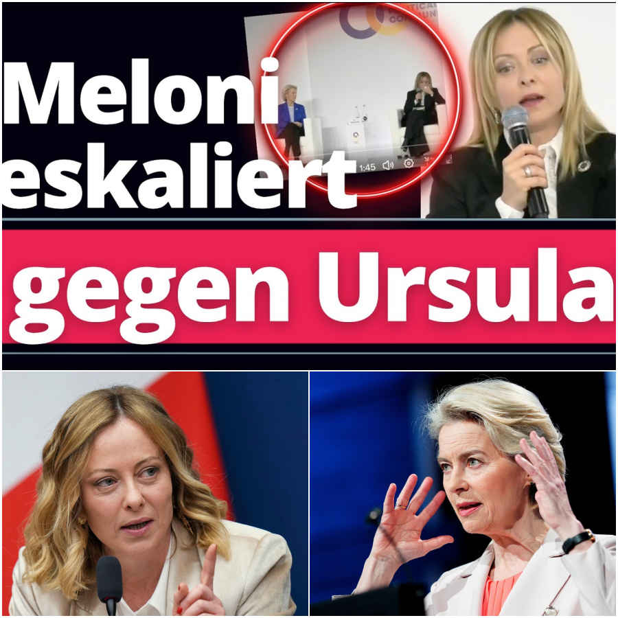 Politisches Beben auf offener Bühne: Melonis Frontalangriff auf von der Leyen und das heuchlerische Spiel um Europas Zukunft
