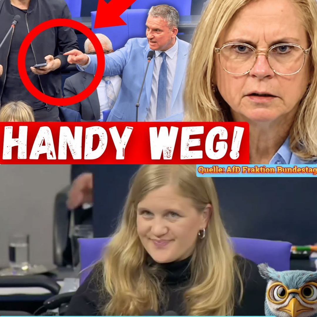 HANDY-BLAMAGE IM BUNDESTAG: Grüner Politiker scheitert kläglich an eigener Rede – AfD-Mann Hess teilt vernichtend aus!
