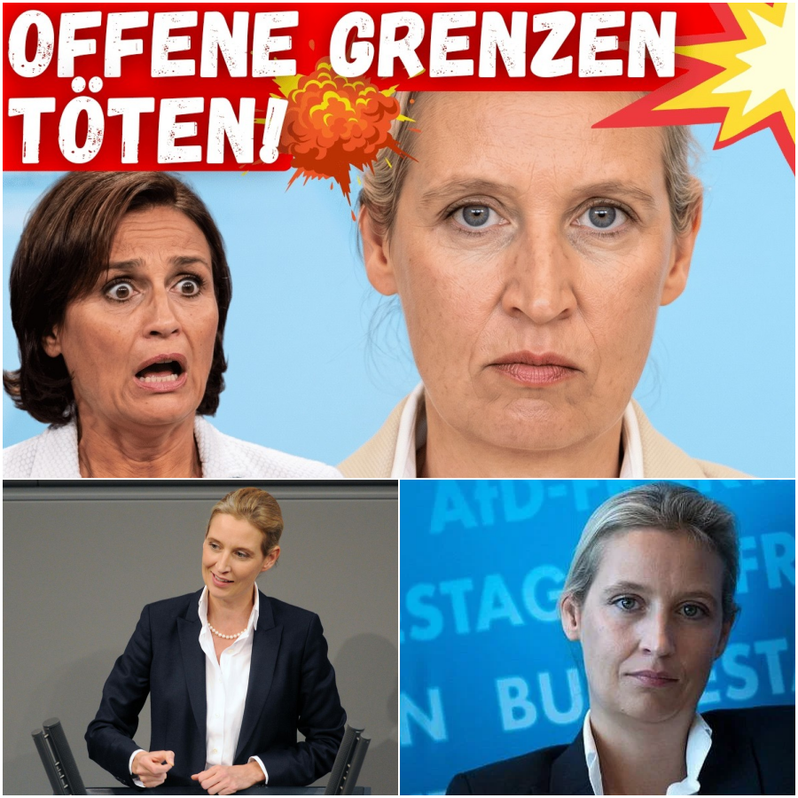 “Offene Grenzen töten”: Alice Weidels Frontalangriff auf die Medien und die verfehlte Migrationspolitik
