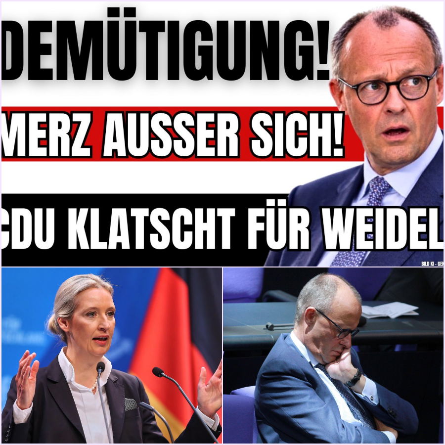 Historisches Beben im Bundestag: CDU-Fraktion applaudiert Alice Weidel – Ein fataler Schlag für Friedrich Merz