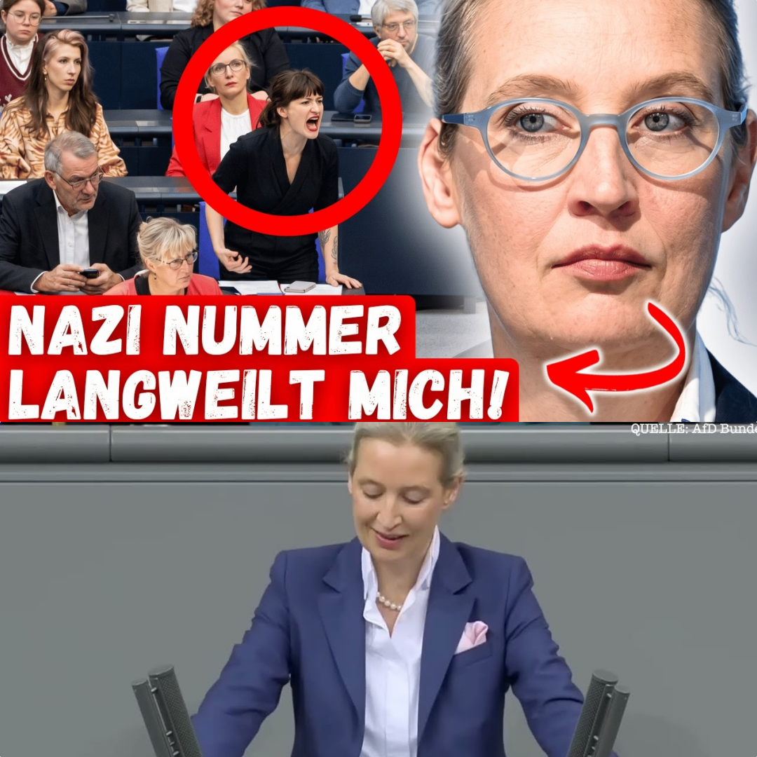 Schluss mit der “Nazi-Keule”: Alice Weidel rechnet im Bundestag radikal mit dem “grünen Wahnsinn” ab