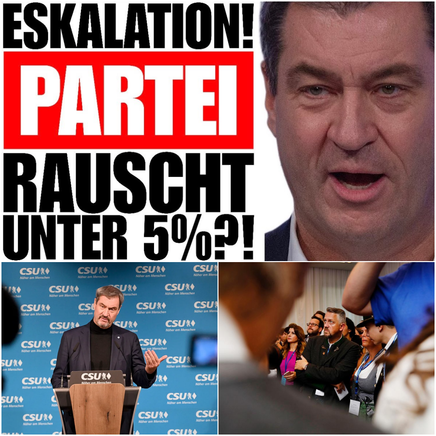Super-Gau für Markus Söder: CSU im freien Fall – Zerbricht die bayerische Machtmacht an der 5-Prozent-Hürde?