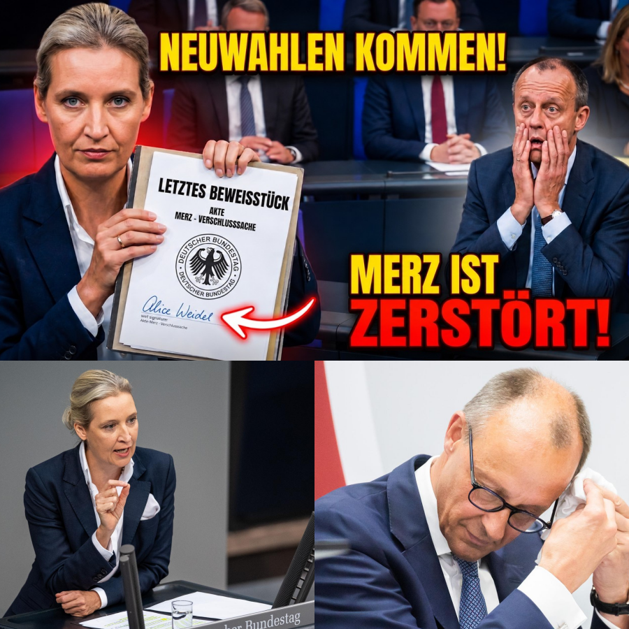 Ein politisches Beben: Alice Weidel erzwingt Neuwahlen und rechnet gnadenlos mit der Regierung ab – Ist Deutschland bereit für den radikalen Wandel?