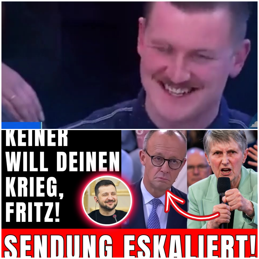 “KEINER WILL DEINEN KRI€G, MERZ!” Als Bürgerin das SAGT, wird die Sendung ABGEBROCHEN!