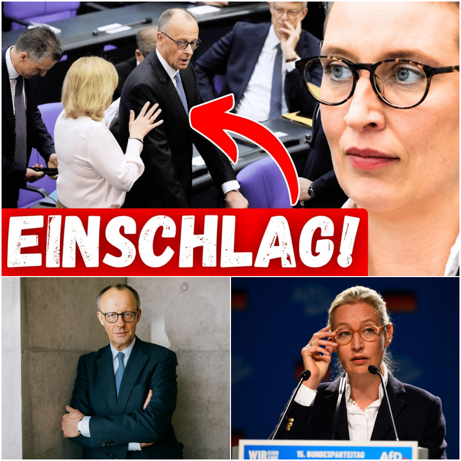 Peinliche Erklärungsnot und eine Generalabrechnung: Friedrich Merz stolpert, Alice Weidel teilt aus