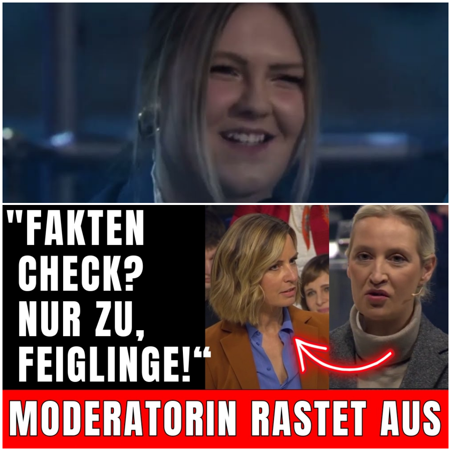 Als Weidel das SAGT, wird die Moderatorin KREIDEBLEICH