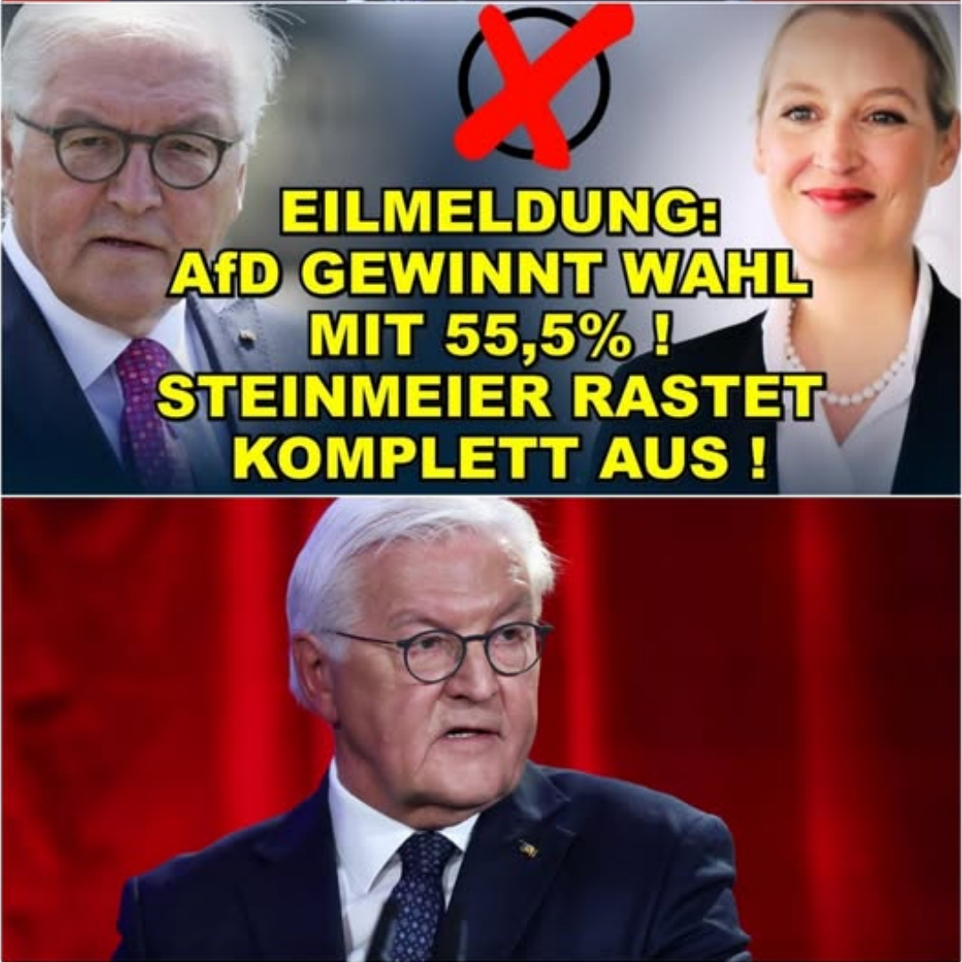 EIL: AfD SIEGT MIT 55,5%! Steinmeier TOBT!
