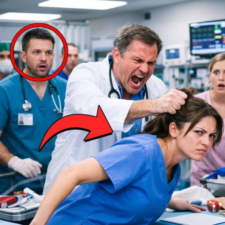 Der Chefarzt riss ihr brutal an den Haaren–was die stille Krankenschwester dann tat schockierte alle